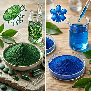 What is the difference between spirulina and phycocyanin?